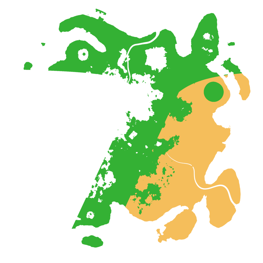 Biome Rust Map: Procedural Map, Size: 3500, Seed: 266944718