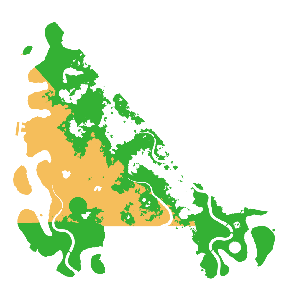 Biome Rust Map: Procedural Map, Size: 4500, Seed: 9300810