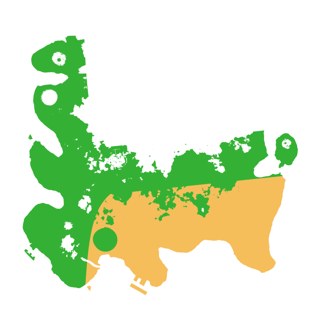 Biome Rust Map: Procedural Map, Size: 3500, Seed: 74268