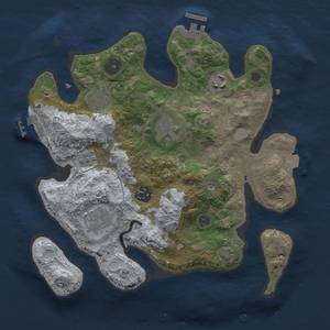 Thumbnail Rust Map: Procedural Map, Size: 3000, Seed: 79102270, 13 Monuments