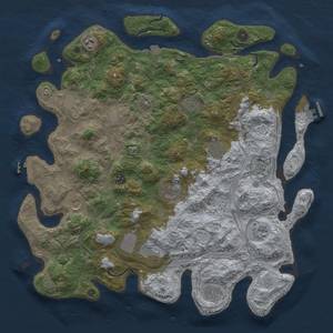 Thumbnail Rust Map: Procedural Map, Size: 4500, Seed: 1817030079, 19 Monuments