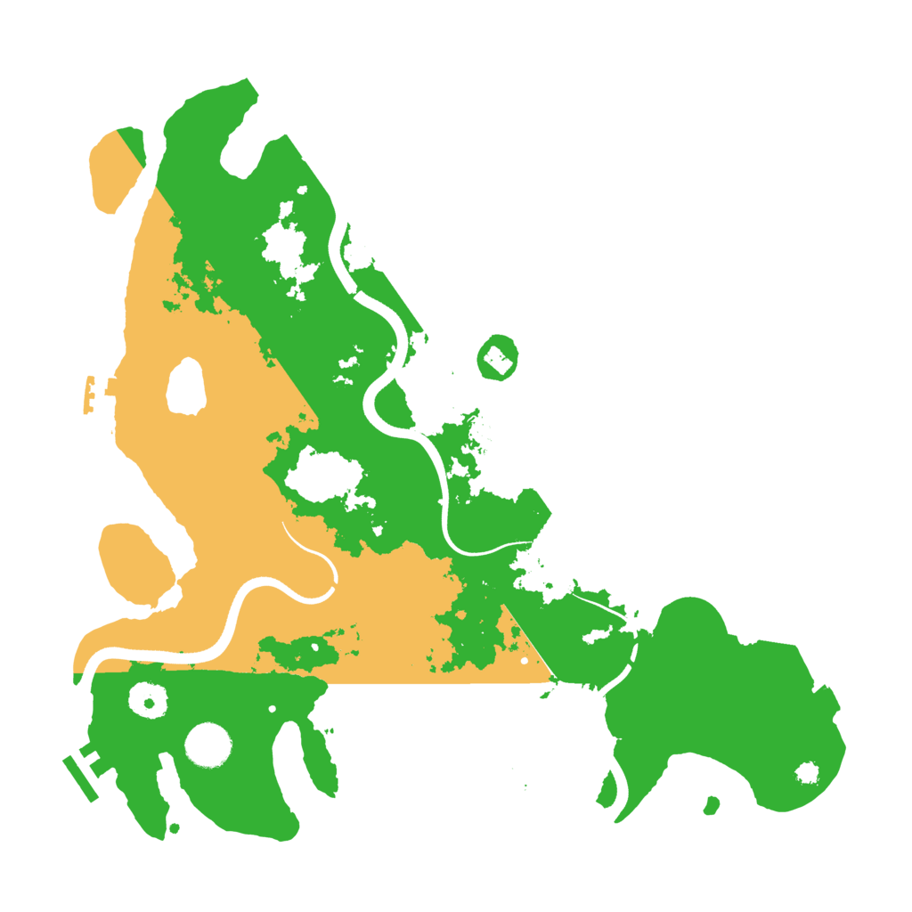 Biome Rust Map: Procedural Map, Size: 3600, Seed: 99882