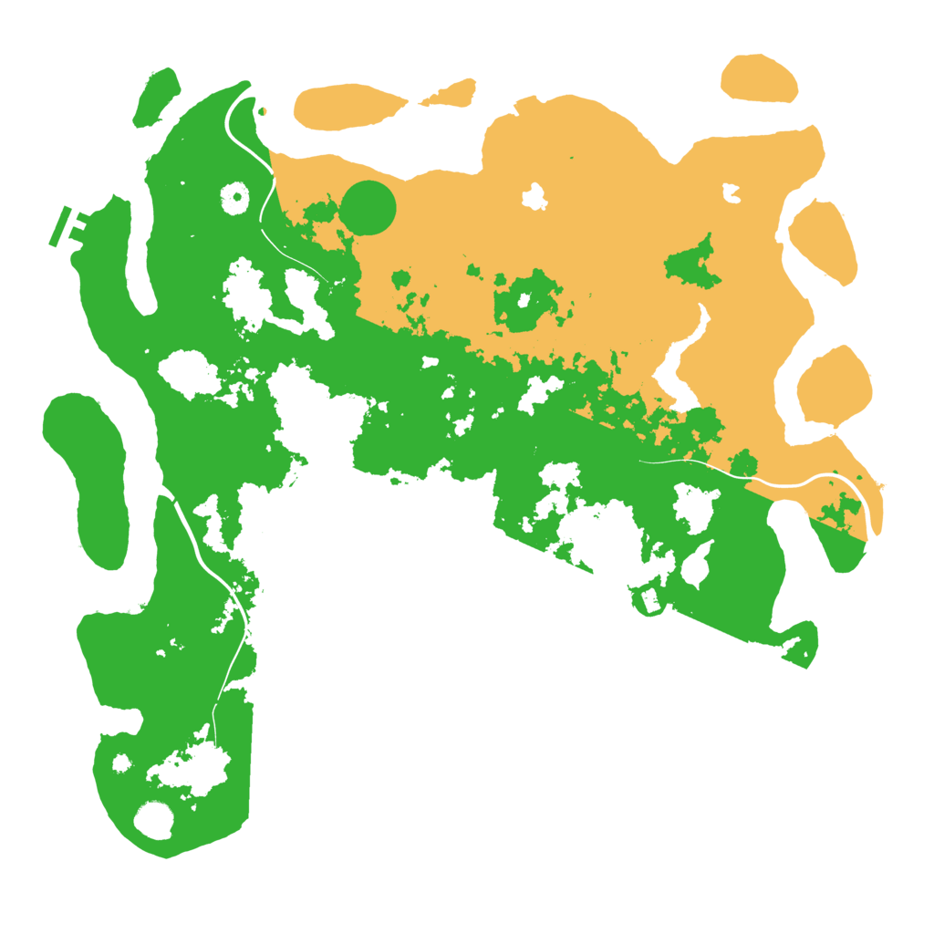 Biome Rust Map: Procedural Map, Size: 4500, Seed: 1705739592