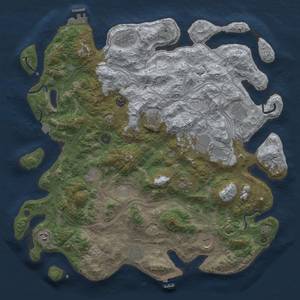 Thumbnail Rust Map: Procedural Map, Size: 4500, Seed: 216959712, 19 Monuments