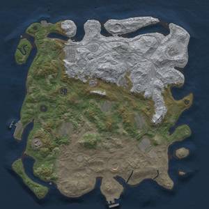 Thumbnail Rust Map: Procedural Map, Size: 4250, Seed: 1996824880, 19 Monuments