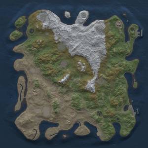 Thumbnail Rust Map: Procedural Map, Size: 4500, Seed: 431125015, 19 Monuments