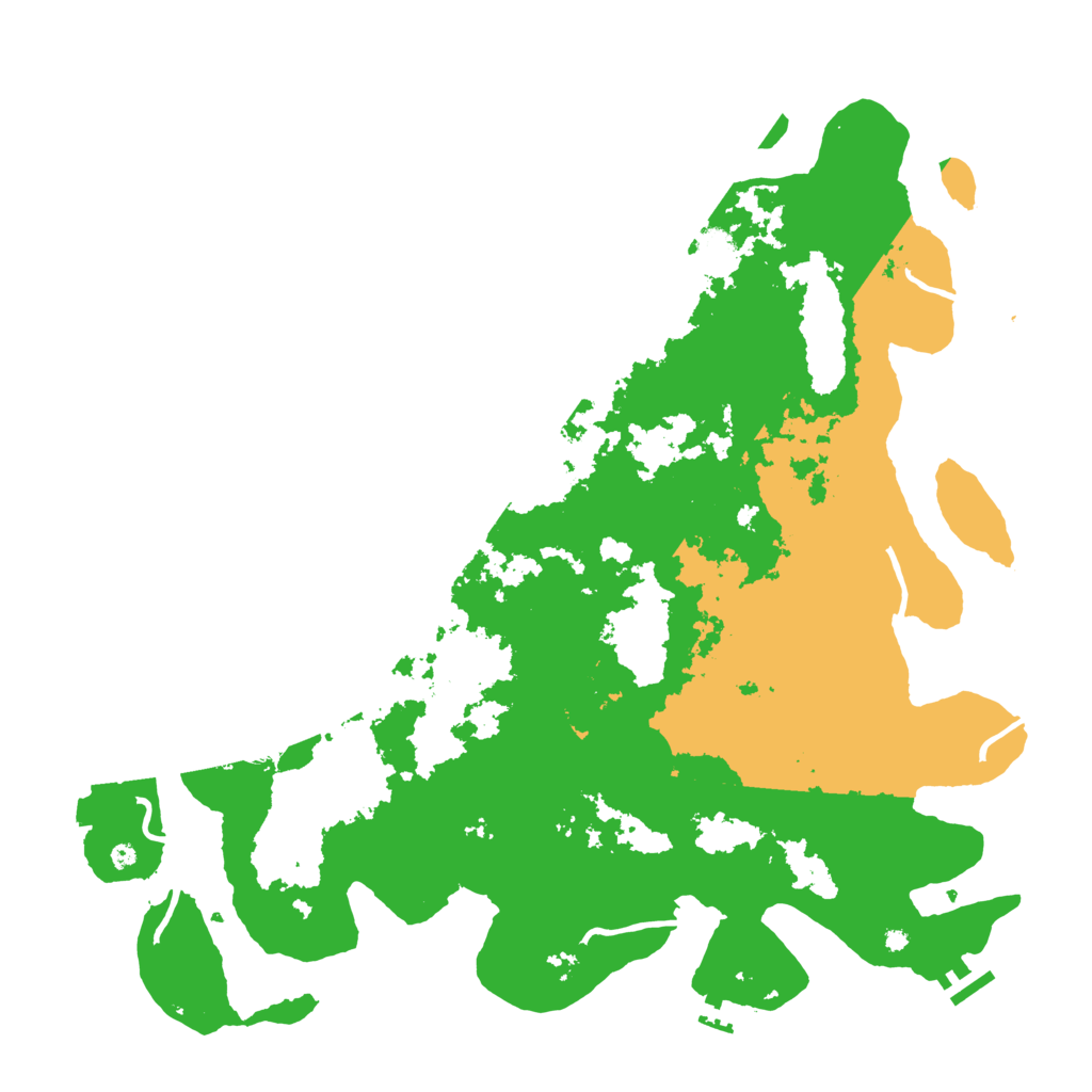 Biome Rust Map: Procedural Map, Size: 4500, Seed: 743922386