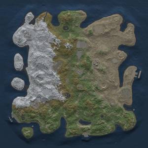 Thumbnail Rust Map: Procedural Map, Size: 4000, Seed: 1454222717, 18 Monuments