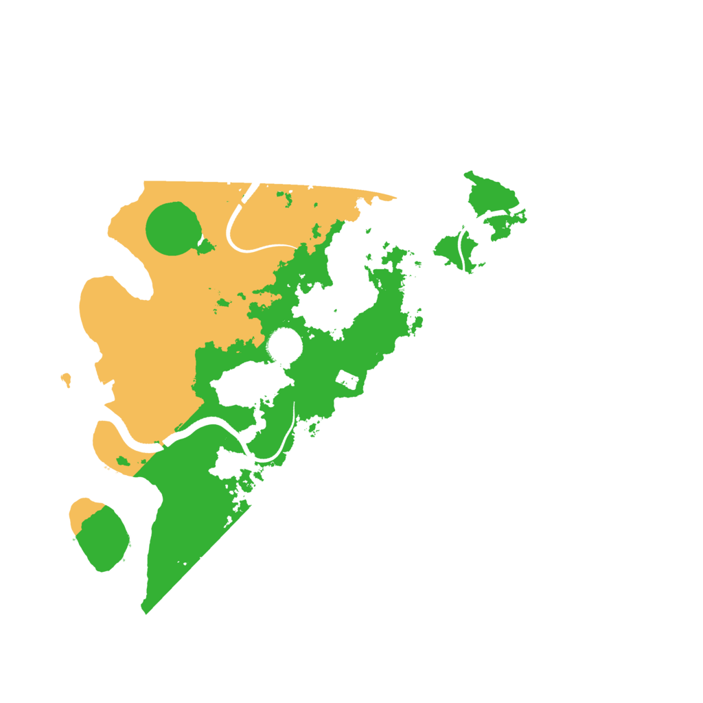 Biome Rust Map: Procedural Map, Size: 3500, Seed: 23465534