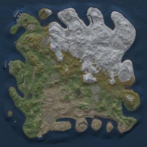 Thumbnail Rust Map: Procedural Map, Size: 4250, Seed: 190755743, 19 Monuments