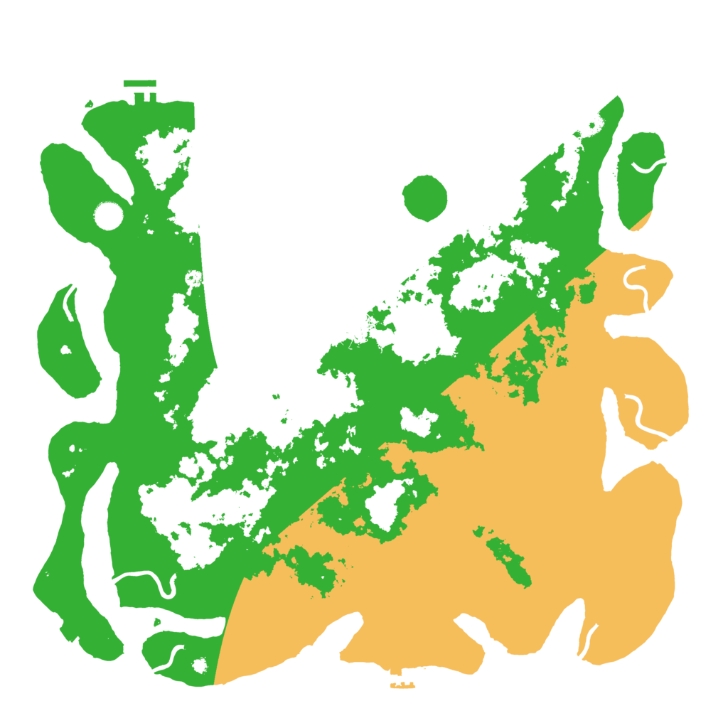 Biome Rust Map: Procedural Map, Size: 4500, Seed: 70745896