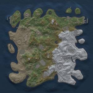 Thumbnail Rust Map: Procedural Map, Size: 4000, Seed: 1599272082, 19 Monuments