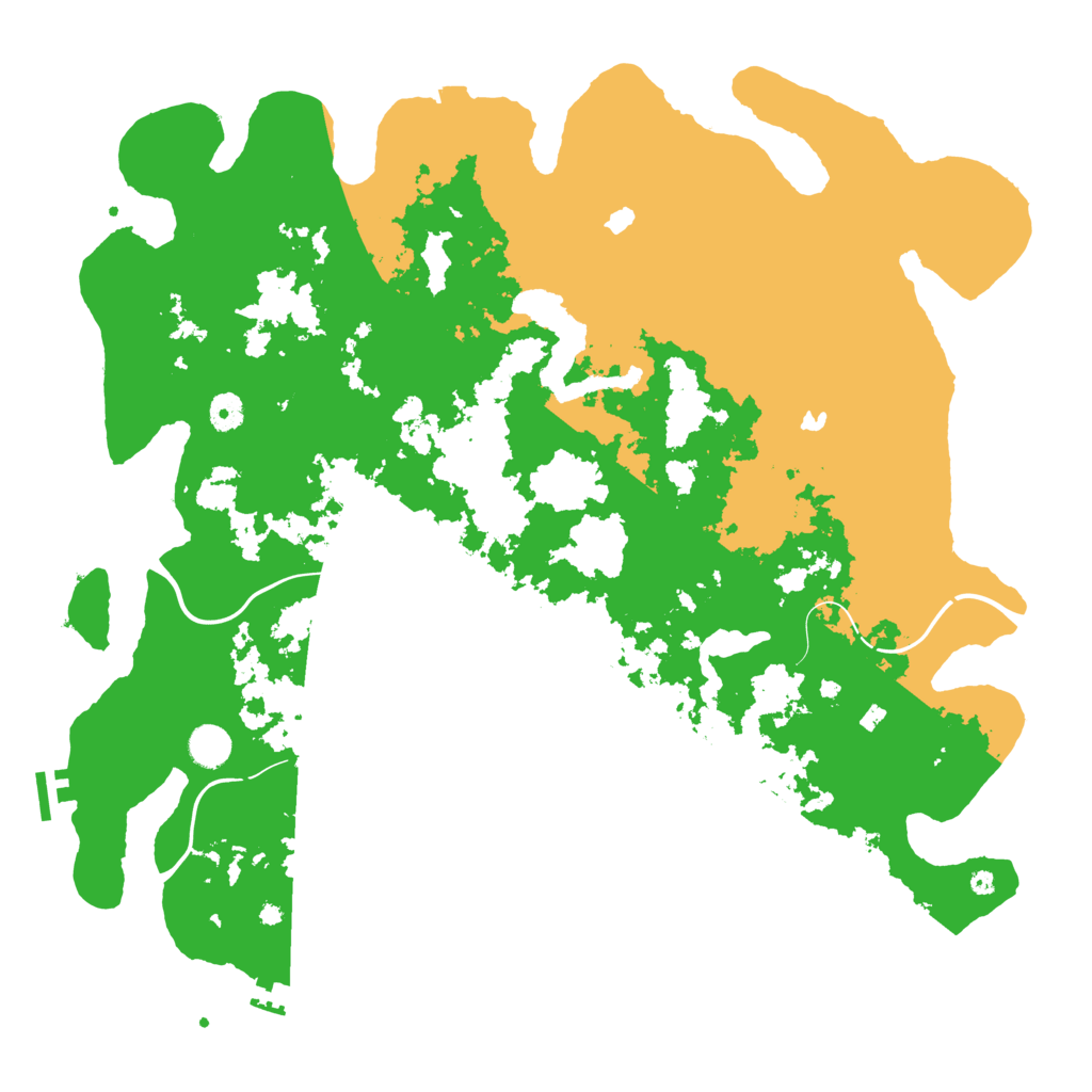 Biome Rust Map: Procedural Map, Size: 4500, Seed: 153395745
