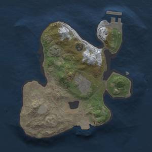 Thumbnail Rust Map: Procedural Map, Size: 2000, Seed: 513309635, 6 Monuments