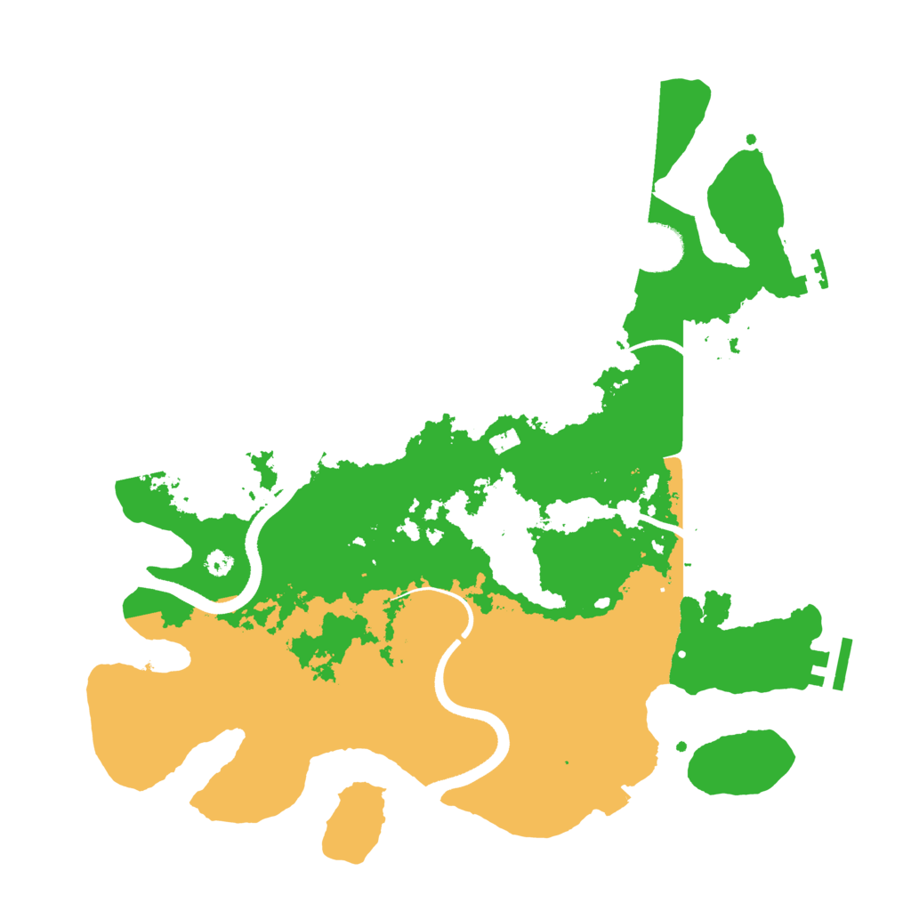 Biome Rust Map: Procedural Map, Size: 3500, Seed: 1276711759