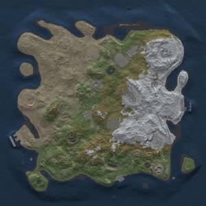 Thumbnail Rust Map: Procedural Map, Size: 3750, Seed: 748839, 18 Monuments