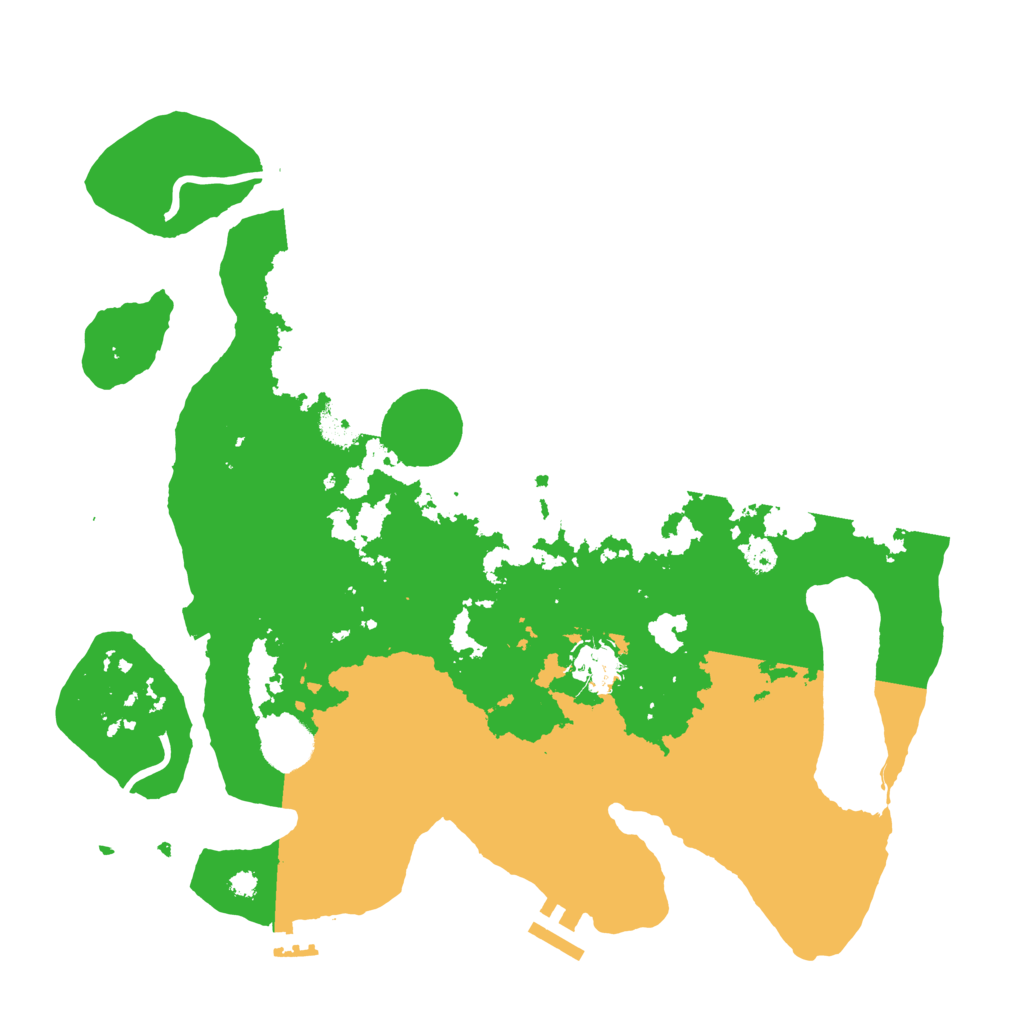 Biome Rust Map: Procedural Map, Size: 3500, Seed: 66493565