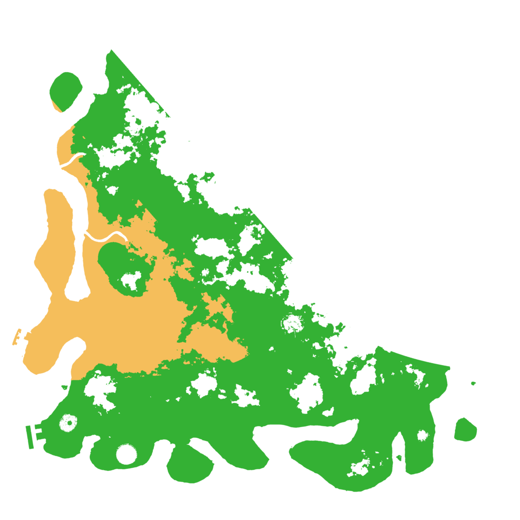 Biome Rust Map: Procedural Map, Size: 4500, Seed: 5353536