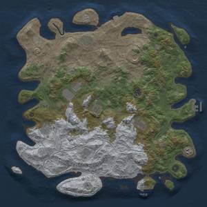 Thumbnail Rust Map: Procedural Map, Size: 4500, Seed: 6072024, 19 Monuments