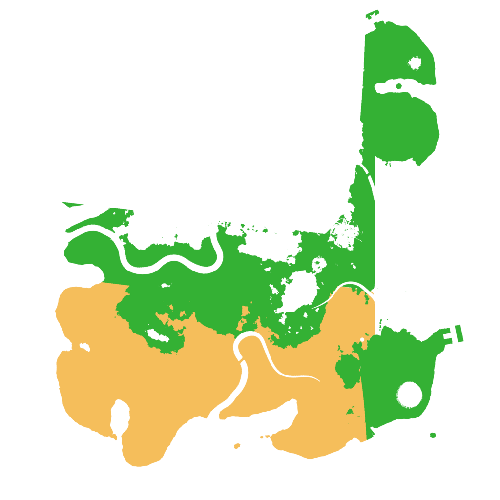 Biome Rust Map: Procedural Map, Size: 3500, Seed: 563021956