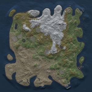 Thumbnail Rust Map: Procedural Map, Size: 4300, Seed: 1291590194, 19 Monuments