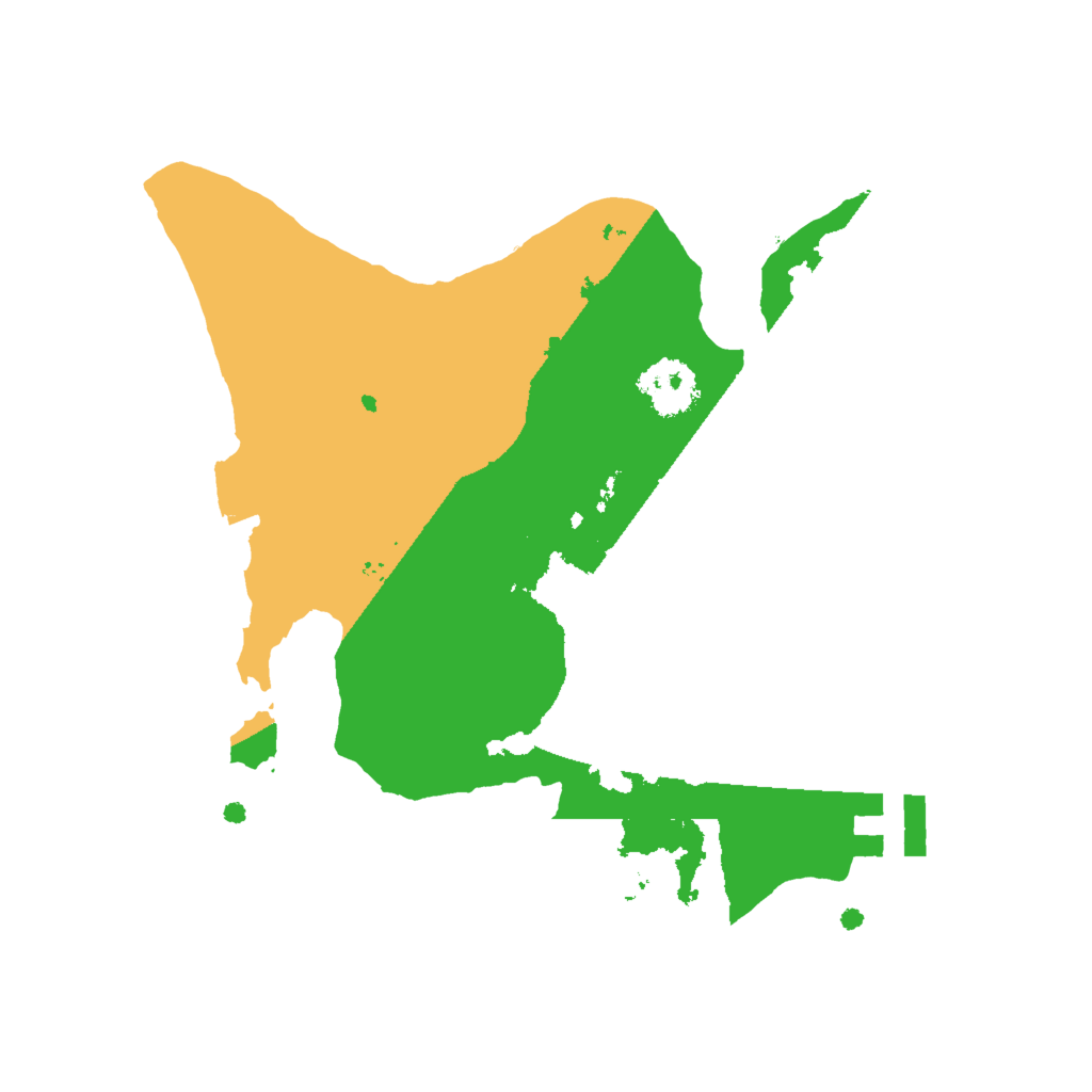 Biome Rust Map: Procedural Map, Size: 2000, Seed: 737498207