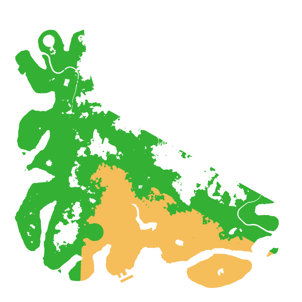 Biome Rust Map: Procedural Map, Size: 4500, Seed: 76070424