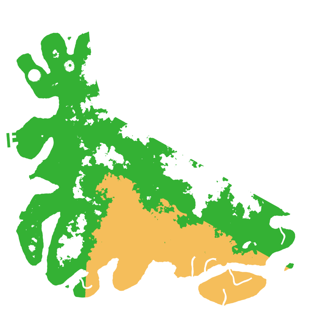 Biome Rust Map: Procedural Map, Size: 4500, Seed: 76070424