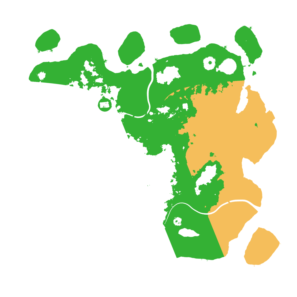 Biome Rust Map: Procedural Map, Size: 3500, Seed: 146785