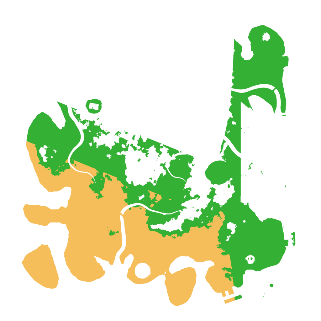 Biome Rust Map: Procedural Map, Size: 3600, Seed: 256250636