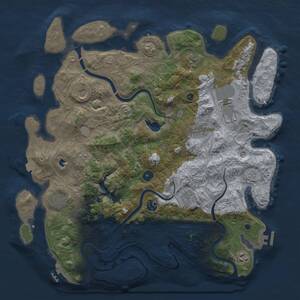 Thumbnail Rust Map: Procedural Map, Size: 4250, Seed: 131677900, 15 Monuments