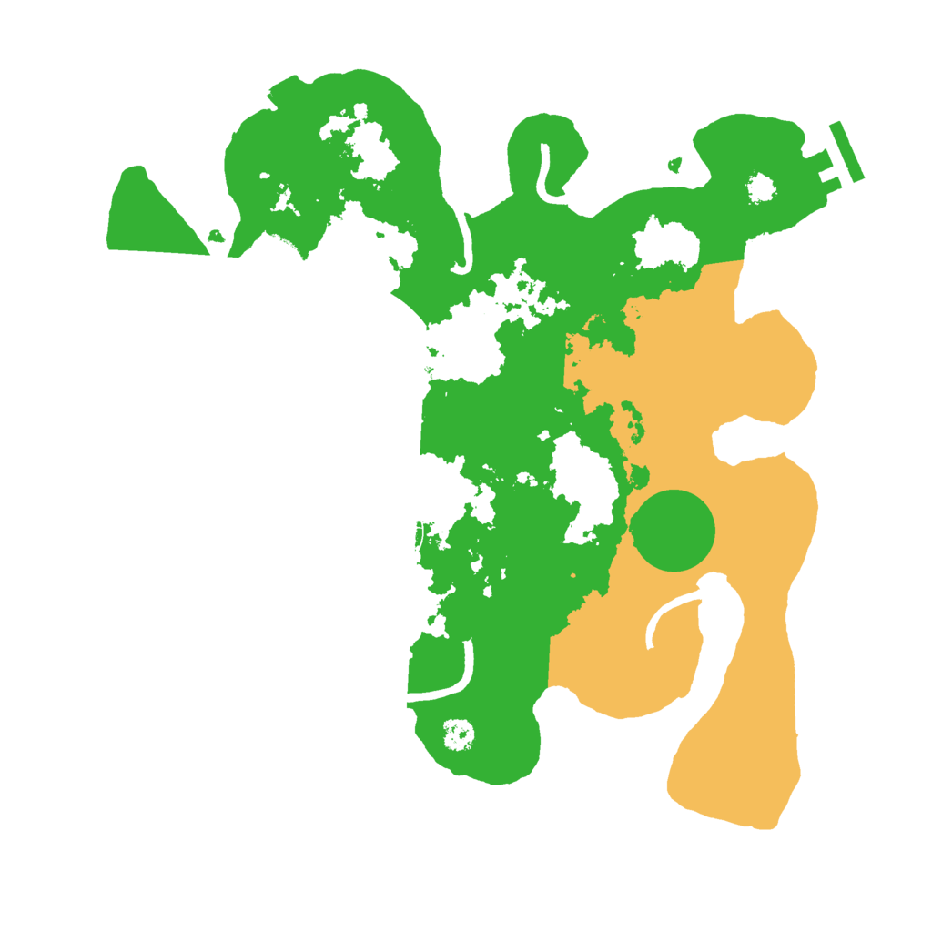 Biome Rust Map: Procedural Map, Size: 3000, Seed: 66297