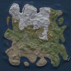 Thumbnail Rust Map: Procedural Map, Size: 4000, Seed: 806266240, 18 Monuments