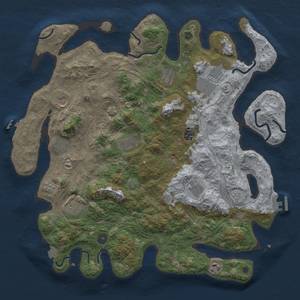 Thumbnail Rust Map: Procedural Map, Size: 4250, Seed: 1052523231, 18 Monuments