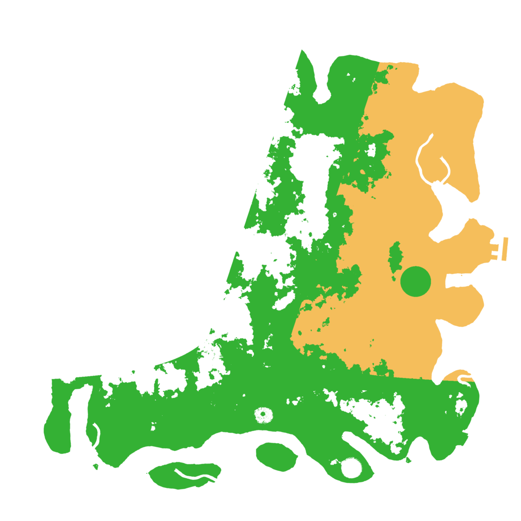 Biome Rust Map: Procedural Map, Size: 4500, Seed: 521926010