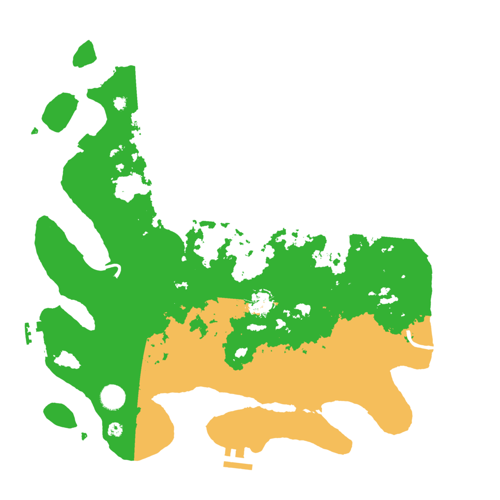 Biome Rust Map: Procedural Map, Size: 3500, Seed: 505886764