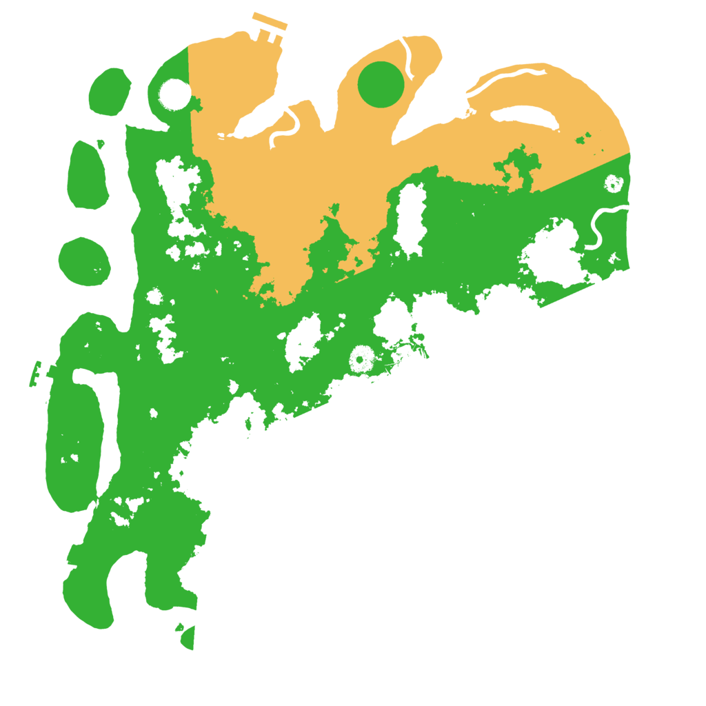 Biome Rust Map: Procedural Map, Size: 4000, Seed: 51122