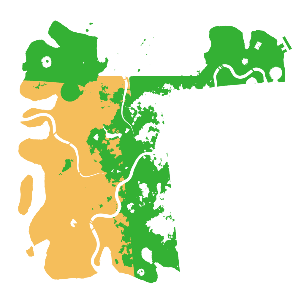 Biome Rust Map: Procedural Map, Size: 4300, Seed: 629445589