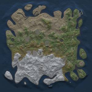 Thumbnail Rust Map: Procedural Map, Size: 4350, Seed: 1732449563, 19 Monuments