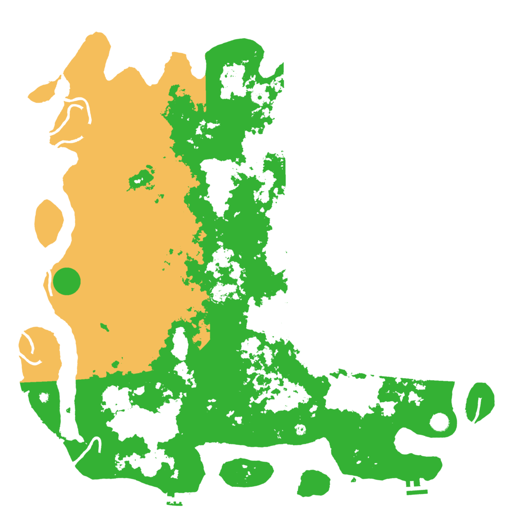 Biome Rust Map: Procedural Map, Size: 5000, Seed: 1122