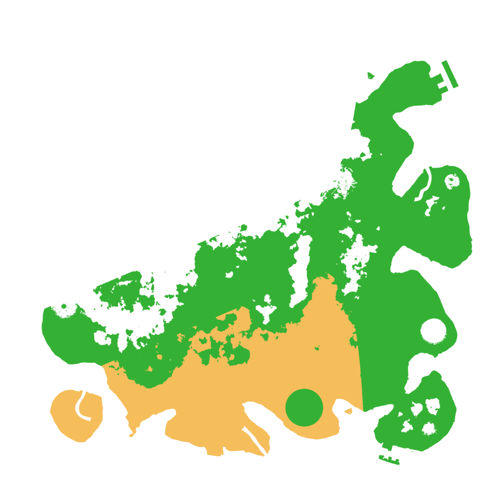 Biome Rust Map: Procedural Map, Size: 3500, Seed: 951497954