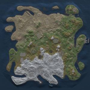 Thumbnail Rust Map: Procedural Map, Size: 4250, Seed: 448910663, 19 Monuments