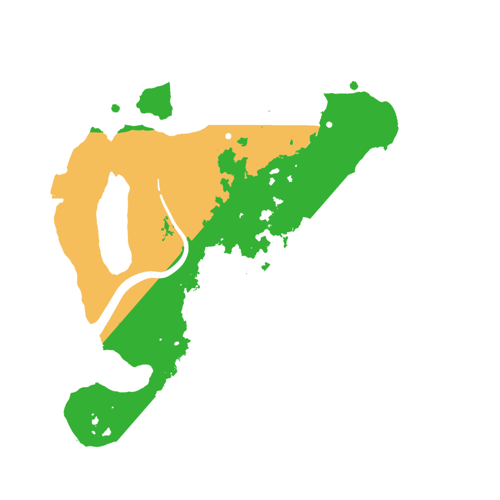 Biome Rust Map: Procedural Map, Size: 2400, Seed: 2102010262