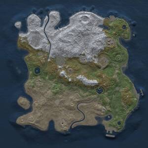 Thumbnail Rust Map: Procedural Map, Size: 3478, Seed: 1248651491, 13 Monuments