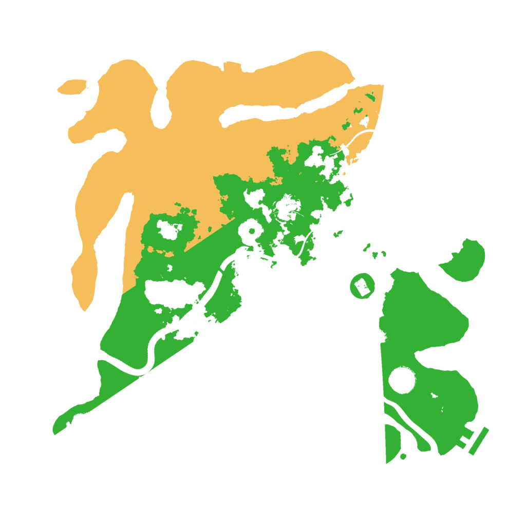 Biome Rust Map: Procedural Map, Size: 3500, Seed: 5687987