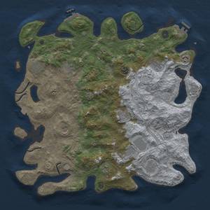 Thumbnail Rust Map: Procedural Map, Size: 4250, Seed: 696933, 19 Monuments