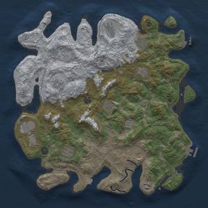 Thumbnail Rust Map: Procedural Map, Size: 4120, Seed: 797456, 19 Monuments