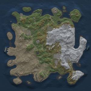 Thumbnail Rust Map: Procedural Map, Size: 4000, Seed: 562802657, 19 Monuments