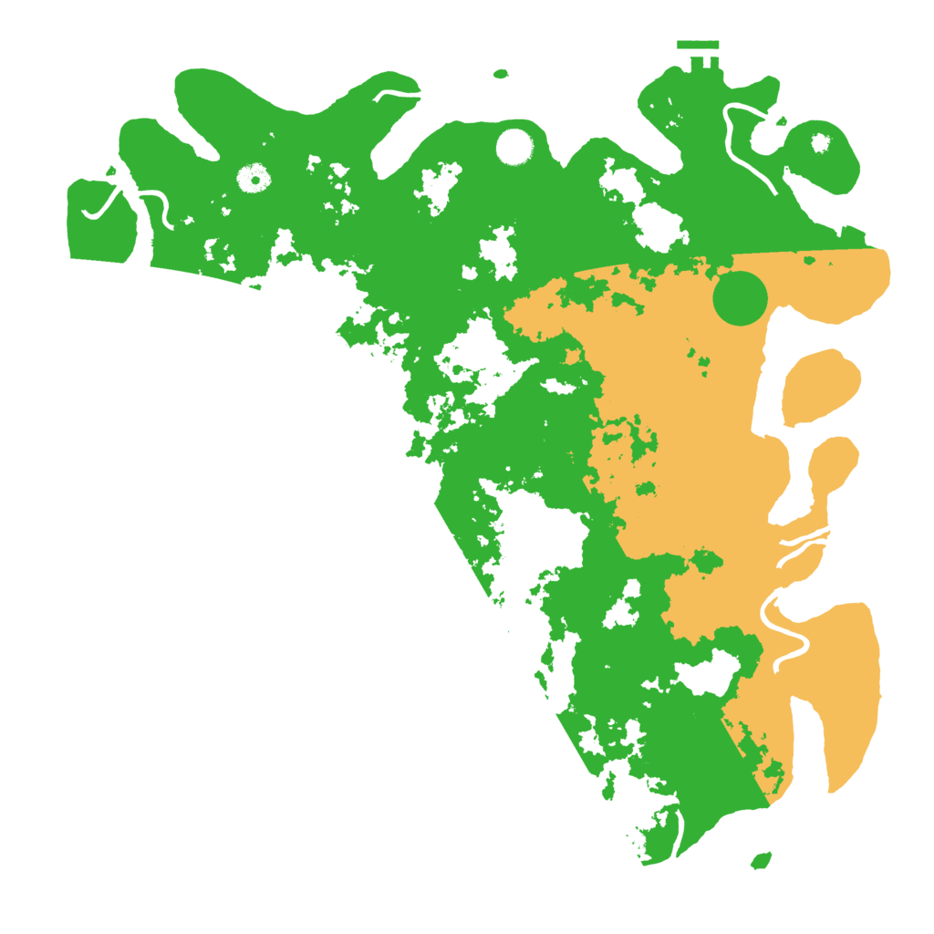 Biome Rust Map: Procedural Map, Size: 4500, Seed: 543558654