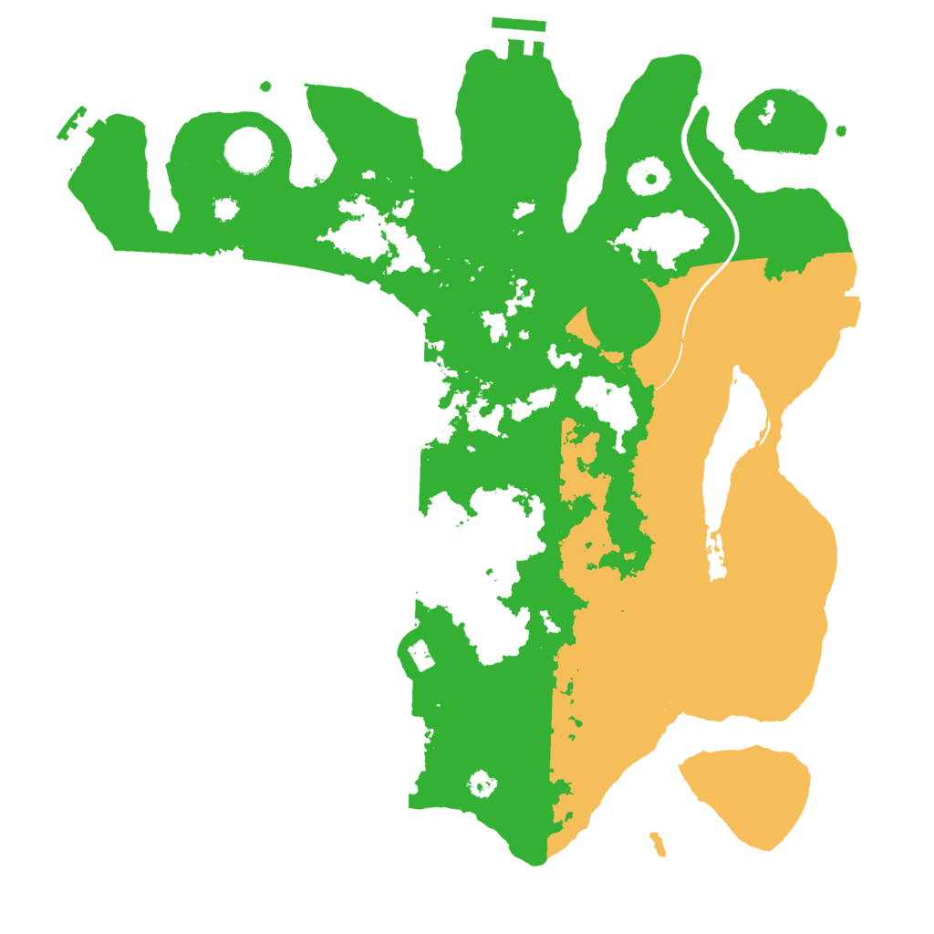 Biome Rust Map: Procedural Map, Size: 3500, Seed: 614421001